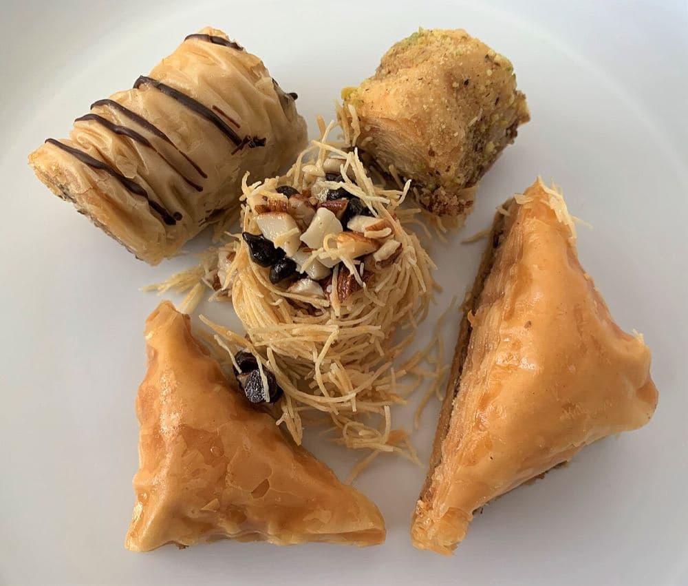 Oriental sweets platter